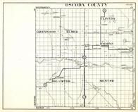 Oscoda County, Greenwood, Elmer, Clinton, Comins, Big Creek, Mentor, Hardy, Luzerne, Michigan State Atlas 1930c